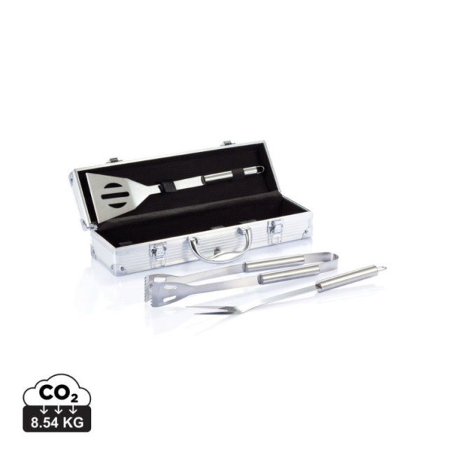 Set personnalisé de 3 pcs pour barbecue et coffret aluminium 