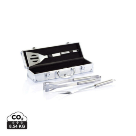 Set personnalisé de 3 pcs pour barbecue et coffret aluminium 