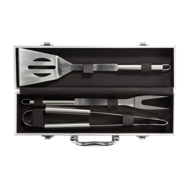 Set personnalisé de 3 pcs pour barbecue et coffret aluminium 