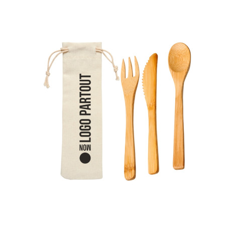 Ensemble de couverts en bambou Celuk 