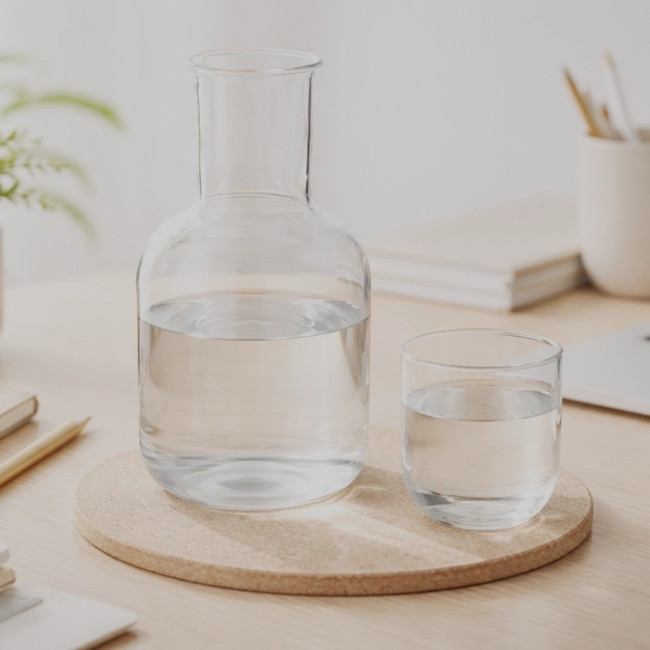 Ensemble carafe et verre personnalisés Amelie 