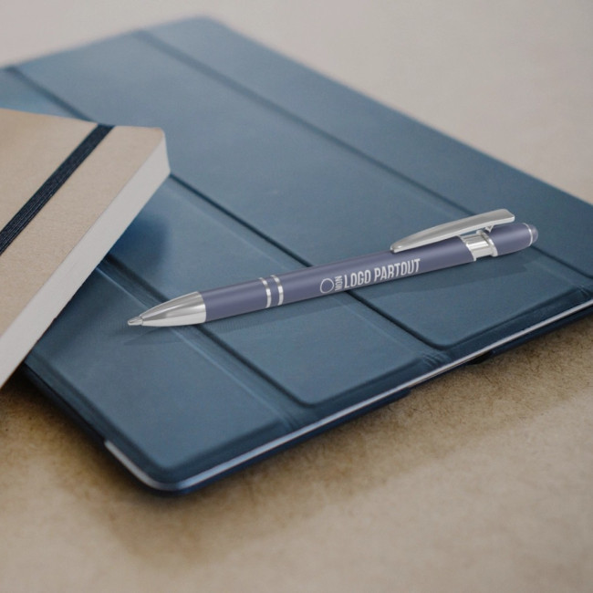 Stylo bille avec finition argenté Kish 