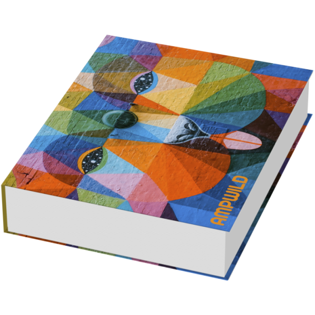 Bloc de notes adhésives avec couverture rigide 