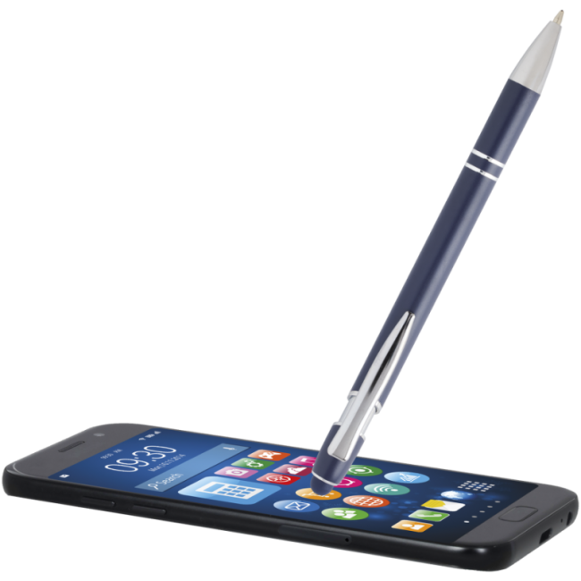 Stylo bille avec finition argenté Kish 
