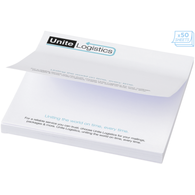 Bloc memo personnalisé 100x100mm Sticky-Mate® 