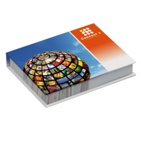Bloc de notes adhésives avec couverture rigide 