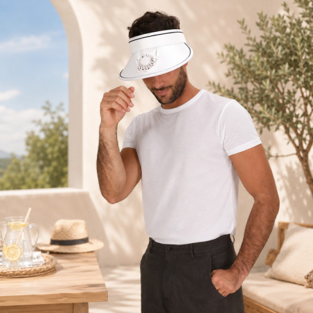 Visière personnalisée avec ventilateur Akanyi 