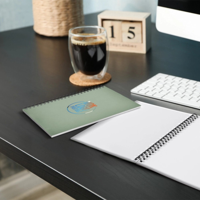 Carnet à spirales personnalisé A5 Desk-Mate® 