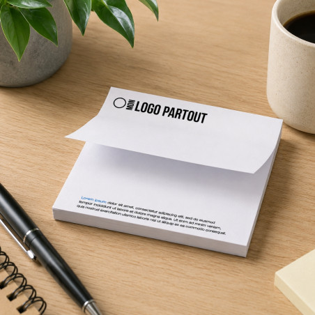 Bloc memo personnalisé 100x100mm Sticky-Mate® 