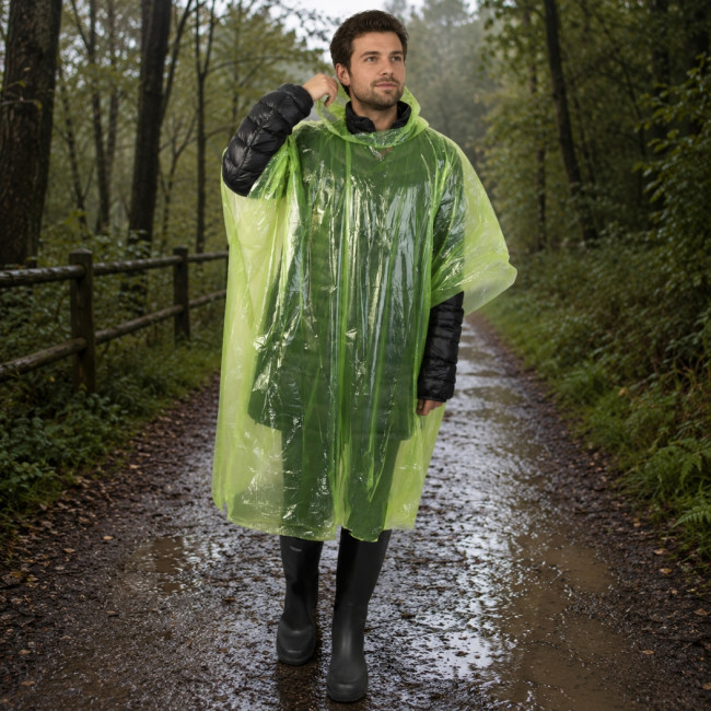 Poncho jetable publicitaire certifié GRS Mayan 