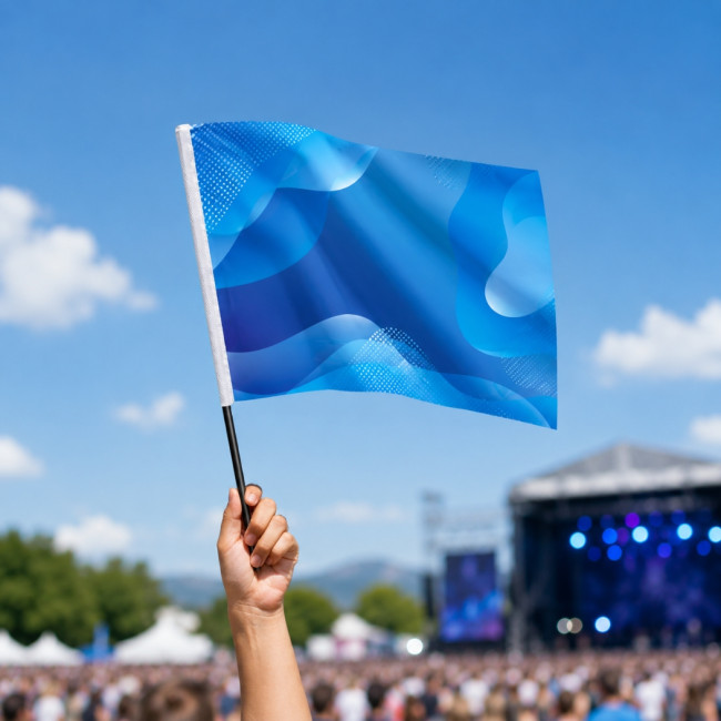 Drapeau personnalisé en polyester 45x30 cm 