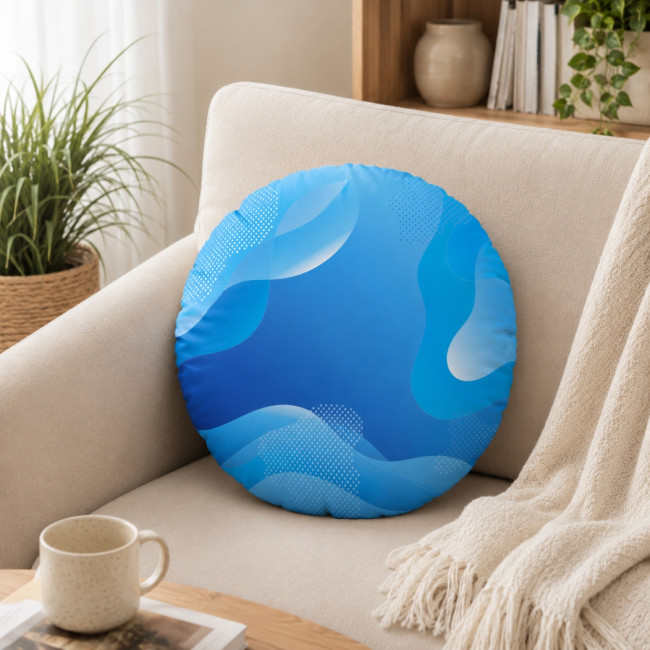 Coussin publicitaire rond 