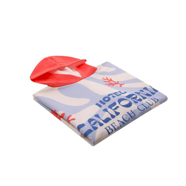 Poncho serviette en polycoton Adulte 