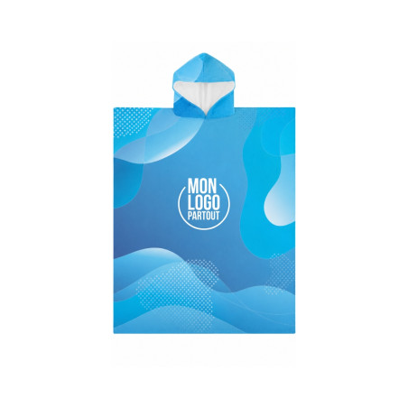 Poncho serviette personnalisable adulte 