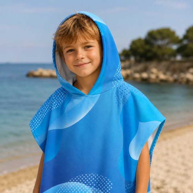 Poncho serviette personnalisé enfant 