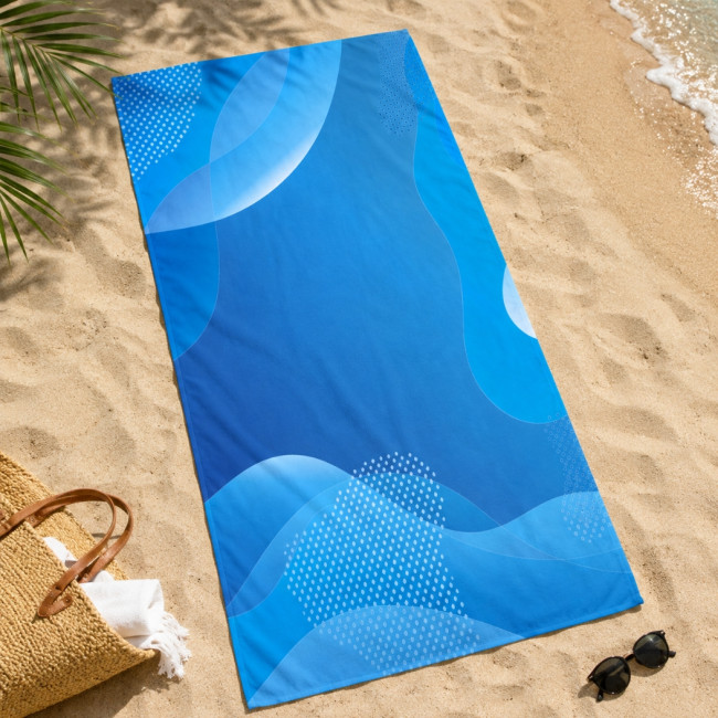 Serviette personnalisée en quadri 70x140 cm 