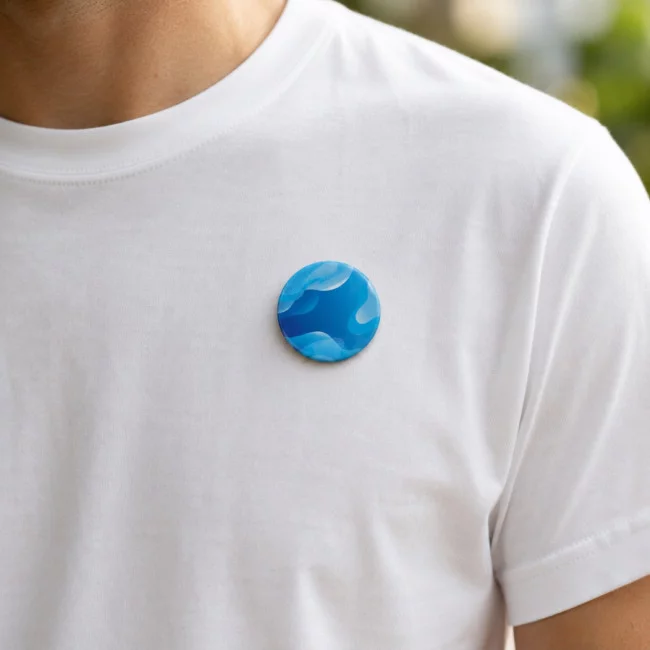 Pin's publicitaire avec puce NFC 