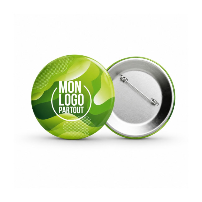 Badge bouton avec puce NFC intégrée Ø45 mm 