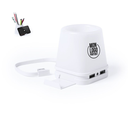 Porte-crayon avec ports USB Belind 