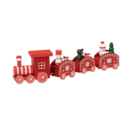 Train de Noël personnalisable en bois Juna 