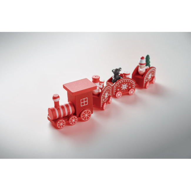 Train de Noël personnalisable en bois Juna 