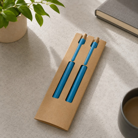 Set stylo et crayon infini personnalisé 