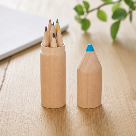 6 crayons en bois Petit Coloret 