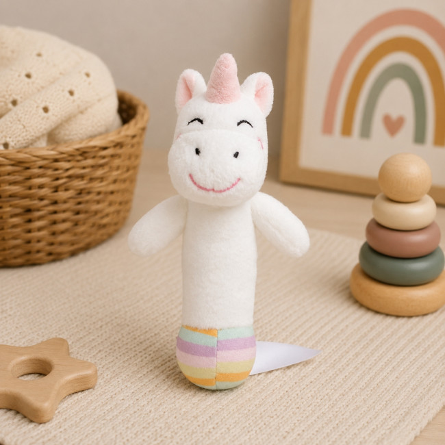 Doudou personnalisable Licorne Baton MBW® 