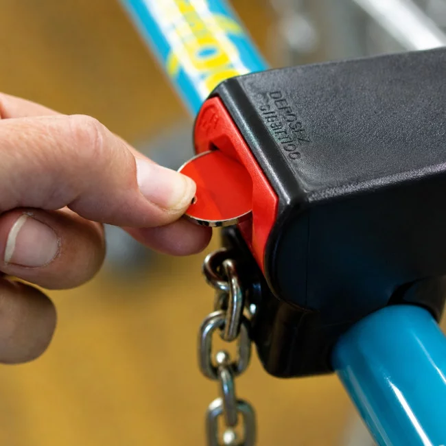 Porte-clés jeton personnalisé Euromarket 