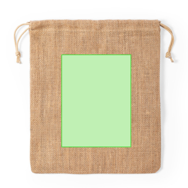 Pochon publicitaire en jute 25 × 30 cm Vagan 