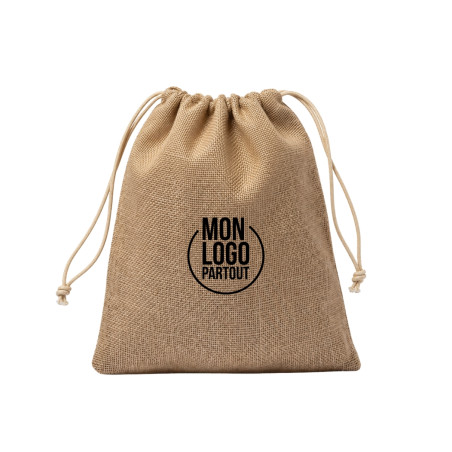 Pochon publicitaire en jute 25 × 30 cm Vagan 