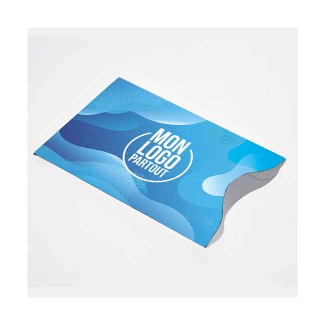 Porte-carte bancaire (bleu, PVC, 5g) comme goodies publicitaires Sur