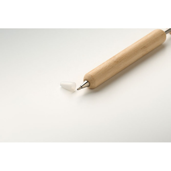Stylo à bille cœur en bambou Corapen 