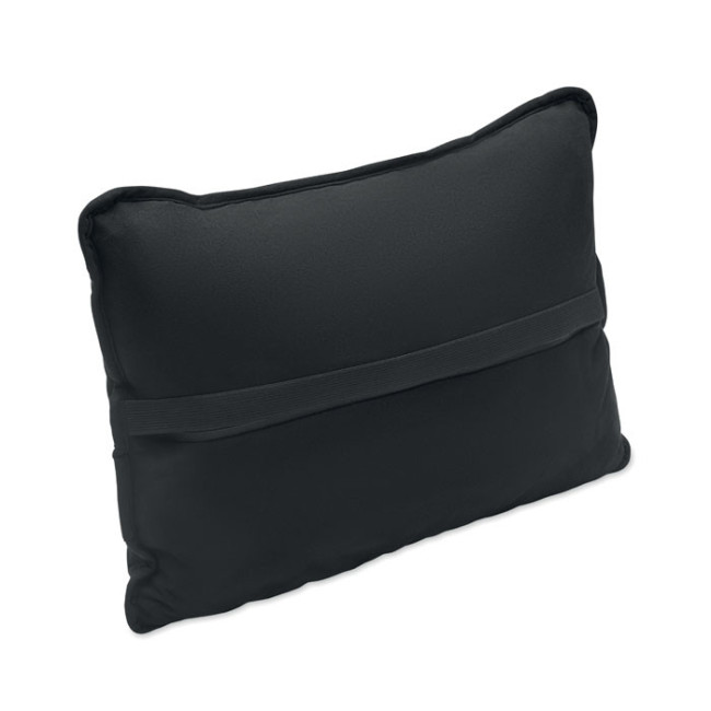 Coussin publicitaire en tissu suédé Suicush 