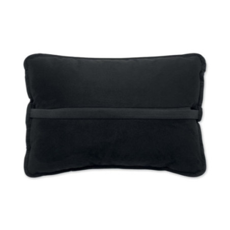 Coussin publicitaire en tissu suédé Suicush 