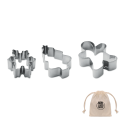 Set de 3 emporte pièces de Noël Cookies 