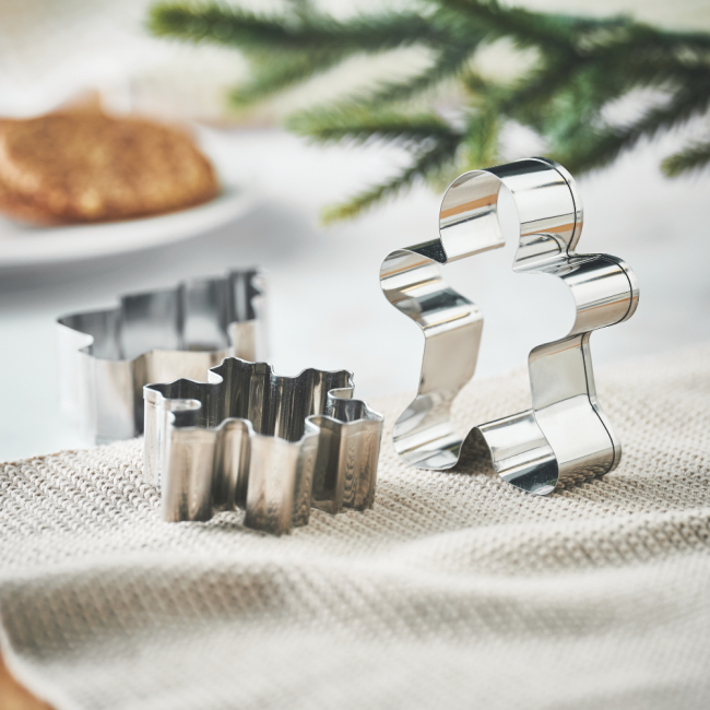 Set de 3 emporte pièces de Noël Cookies 