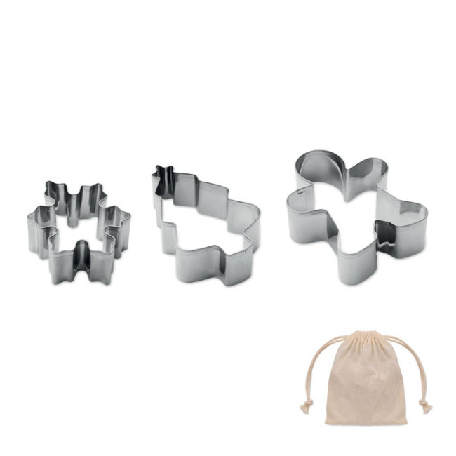 Set de 3 emporte pièces de Noël Cookies 