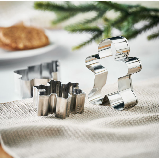 Set de 3 emporte pièces de Noël Cookies 