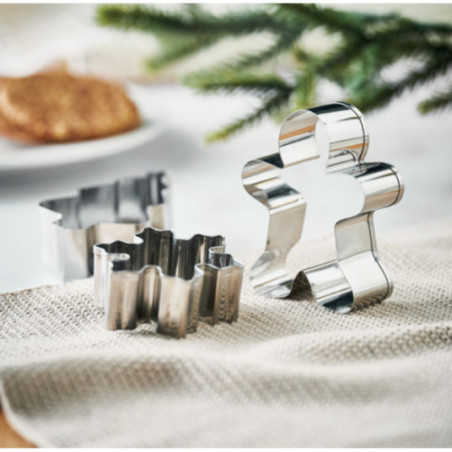 Set de 3 emporte pièces de Noël Cookies 