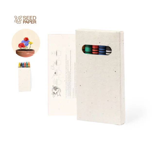 Set crayons de couleurs personnalisé ensemencé