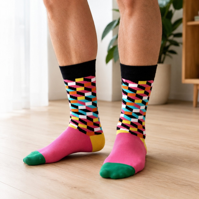 Chaussettes colorées Funny L 