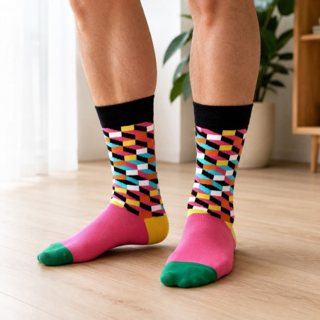 Chaussettes colorées Funny L 