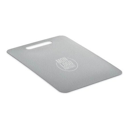 Planche à découper moyenne en inox Plati+ 