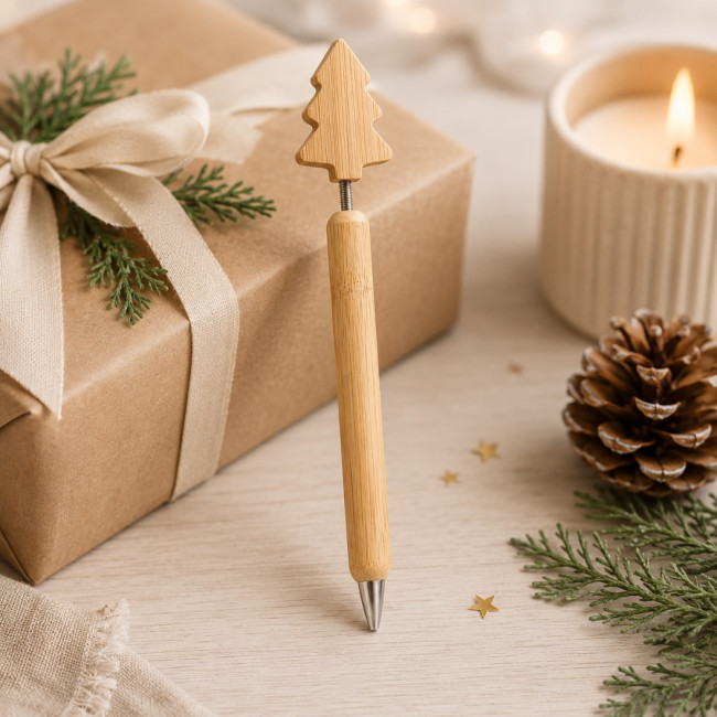 Stylo à bille sapin en bambou Chrispen 