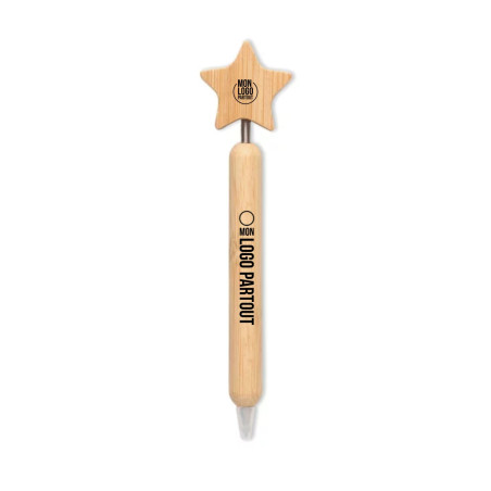 Stylo à bille étoile en bambou Starpen 