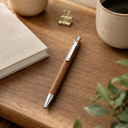 Stylo à bille en bois d'acacia Jakarta 