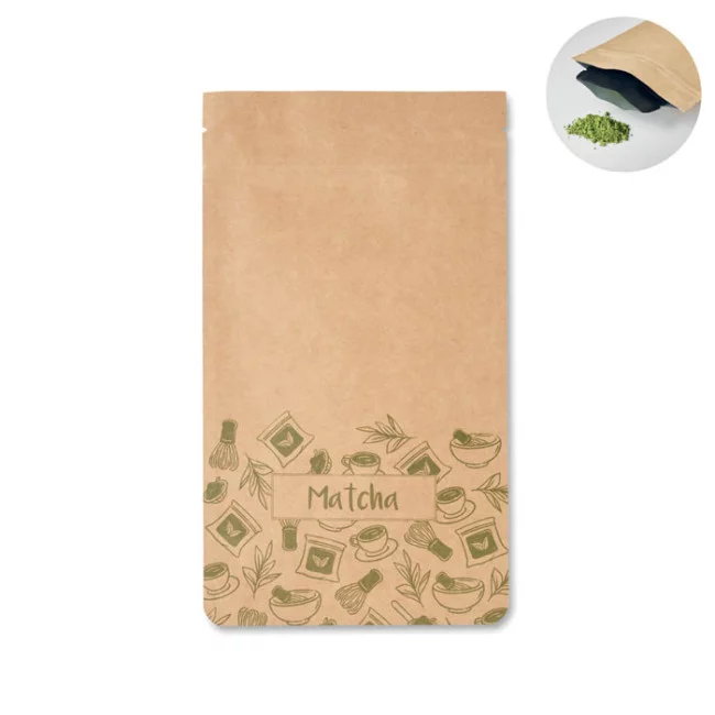 Sachet de thé vert matcha personnalisé 