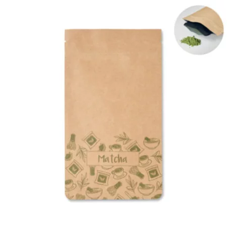 Sachet de thé vert matcha personnalisé 