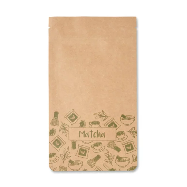 Sachet de thé vert matcha personnalisé 